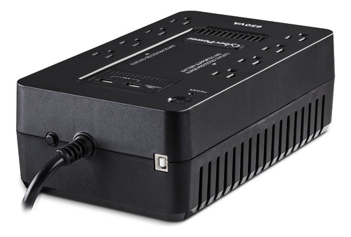 Ups Cyberpower De 650va/360w, Standby, 8 Contactos Negro