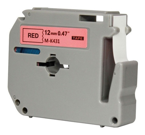 Fita Compativel Para M-k431 Brother Pt-80 Pt-90 Vermelho