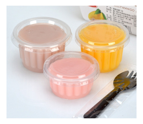 Vasos Desechables De Gelatina, 100 Unidades, Porción De Plás