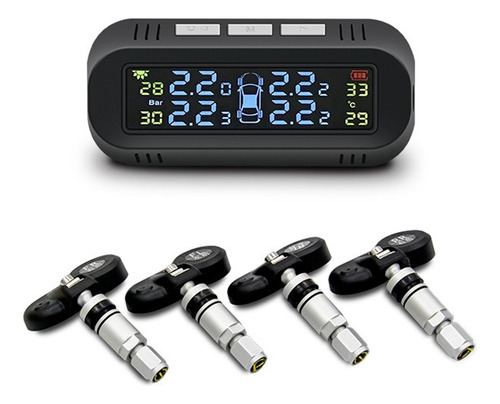 Coche Solar Tpms Sistema De Monitor De Presión De Neumáticos