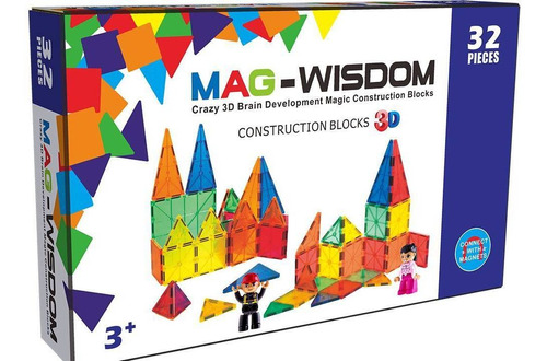 Magnetic Blocks 32 Pcs - Kidscool