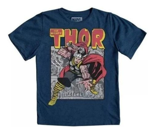 Playera Mascara De Latex Thor Retro Mlmv Niño