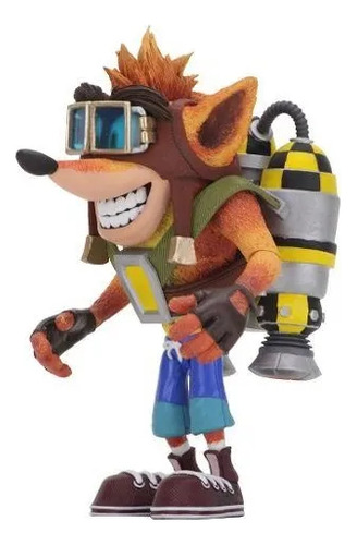 Figura De Accion Neca Crash Bandicoot: Crash Jet Pack