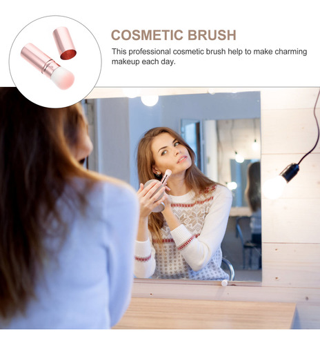 Brocha Cosmética Multiusos Para Maquillaje Y Colorete Para M