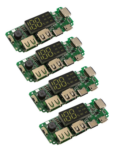 4x Tableros De Carga Dual Usb 5v 2.4a Módulo De