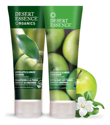 Pacote De Shampoo E Condicionador Desert Essence Green E 8