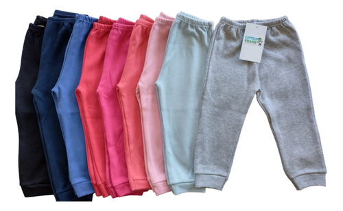 Pack De 12 Pantalones De Bebe Algodon Interlock Excelentes