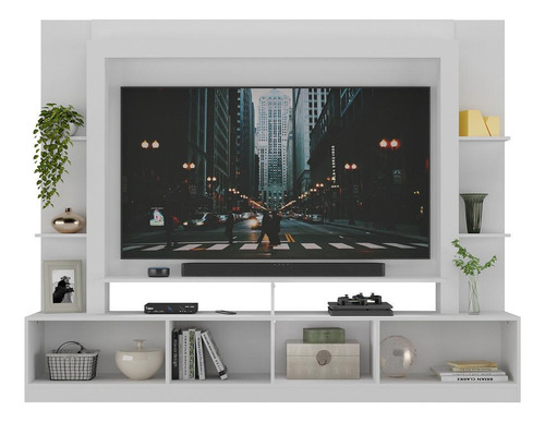 Rack C/ Painel E Suporte Tv 65 E 2 Portas Oslo Multimóveis