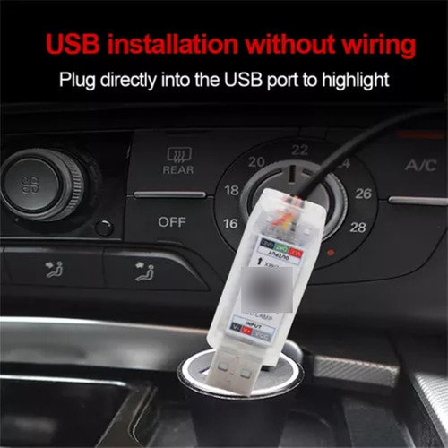 Hilo Led Tablero Luz Rgb Arcoiris Usb +bluetooth Control