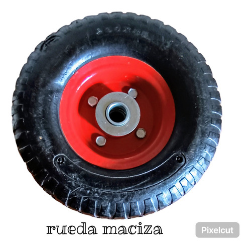 Rueda Maciza De 10 Pulgadas Con Rodamientos De 20 Mm