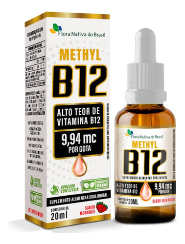 Vitamina B12 Metilcobalamina 9,94 Mcg Por Gota Alto Teor