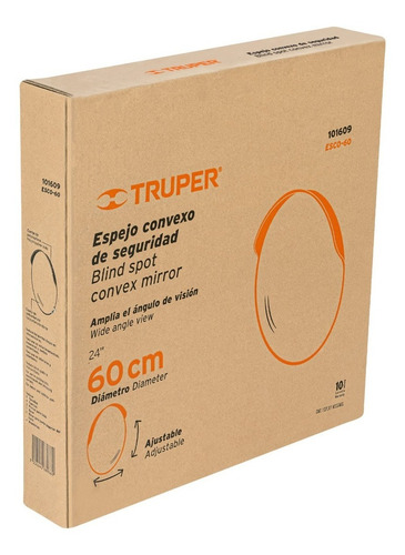 Espejo Convexo De 60 Cm, Truper 101609
