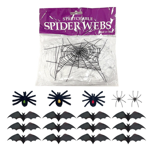 Decoraciones De Halloween Con Telarañas Araña Falsa De Hallo