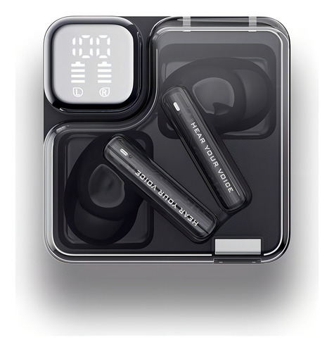 Fone Bluetooth Qcy T31 Melobuds Neo 5.3 Conexão Multiponto Preto