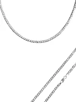 Comprar Cadena Dije Plata Fina 925 Gruesa Cubana Barbada Para Hombre 60 Cm De Largo 3 Mm Calibre 100 Collar Ideal Para Regalar En Ocasiones Especiales Como Cumpleaños Momentos Especiales