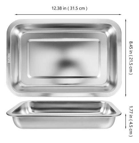Caja De Arena Para Gatos De Acero Inoxidable, Bandeja Grande