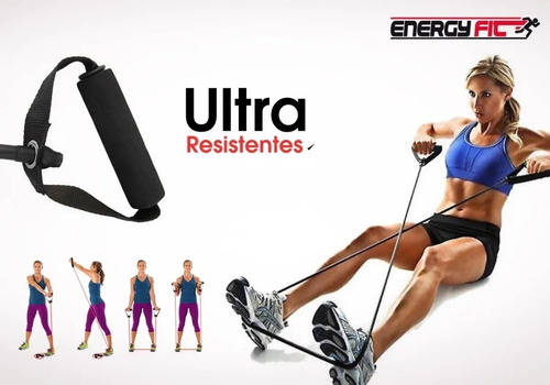 Imagen 3 de 10 de Banda Elastica Resistencia Larga 1.5 Mt Con Manijas Foam Gym