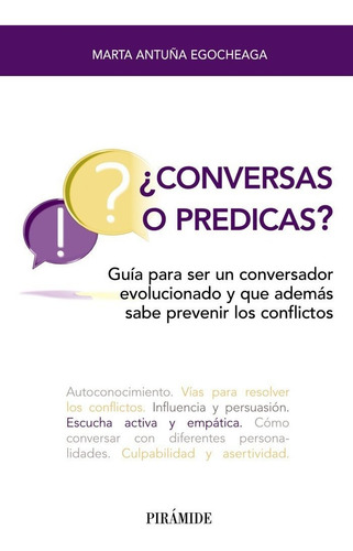 Conversas O Predicas, De Antuña Egocheaga, Marta. Editorial Ediciones Piramide, Tapa Blanda En Español