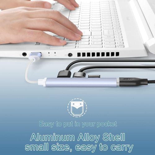Wonkegonke Puerto Usb Hub Splitter: Usb 3.0 Multipuerto H...