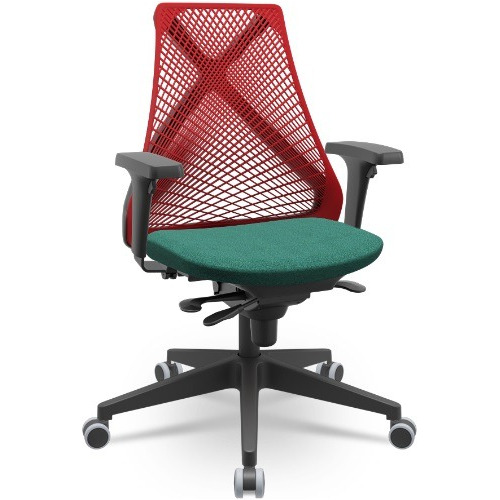 Cadeira Bix Plaxmetal Tela Vermelha Crepe Verde Campinas Sp