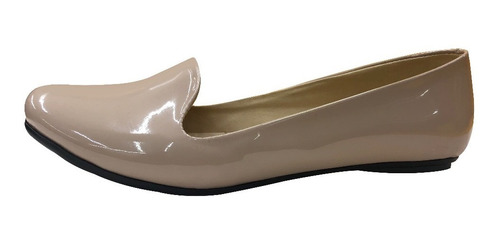 Zapato Para Dama Balerina 061 Charol Hueso Marilyn Shoes