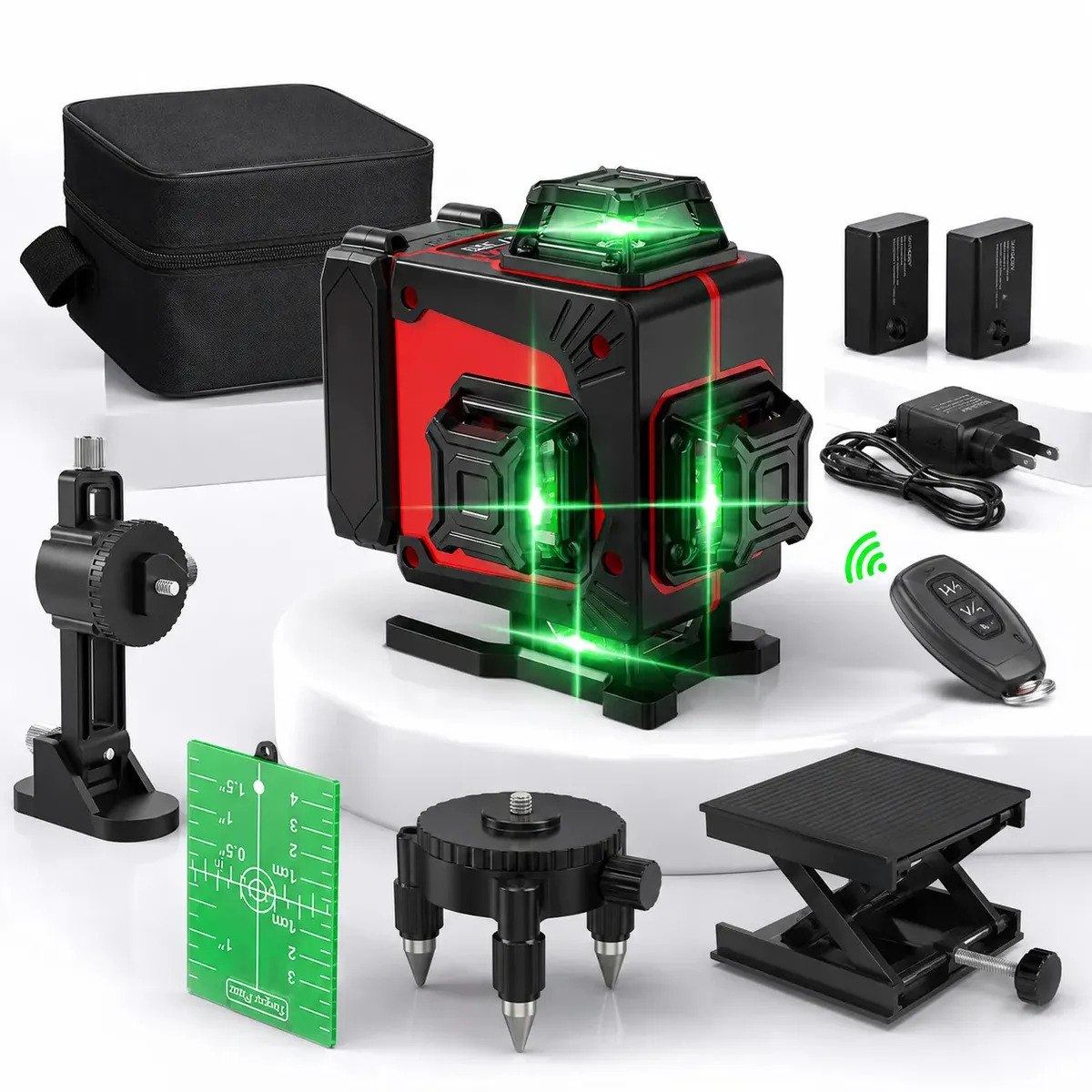 Nivel Laser 16 Linhas Autonivelamento Verde 3D 30M 360°