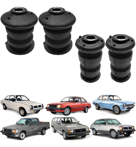 Kit Bucha Braço Controle Traseiro Chevette Marajó Chevy