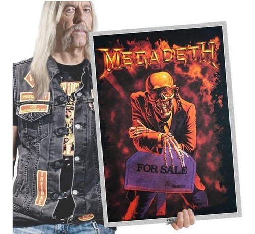 Quadro Fotografia Bandas Rock Megadeth Poster Tam. A2 14