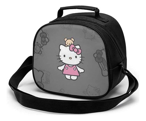 Bolsa De Almuerzo Infantil, Hello Kitty Grey