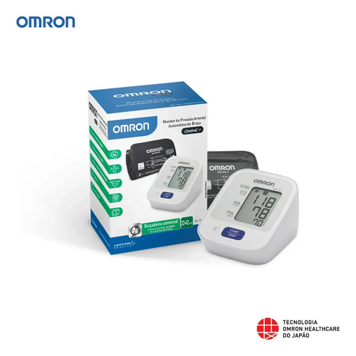 Omron HEM-7122 Medidor De Pressão Digital Pilha AA