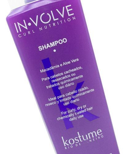 Kostume In Volve Curl Shampoo Cabello Rizado Secos Rulos 3c