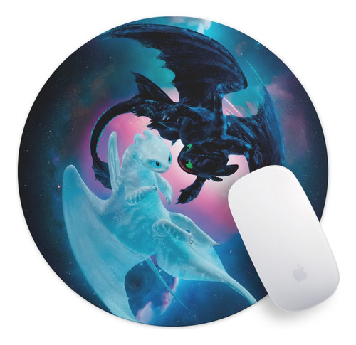Mouse Pad Redondo Chimuelo Dragon