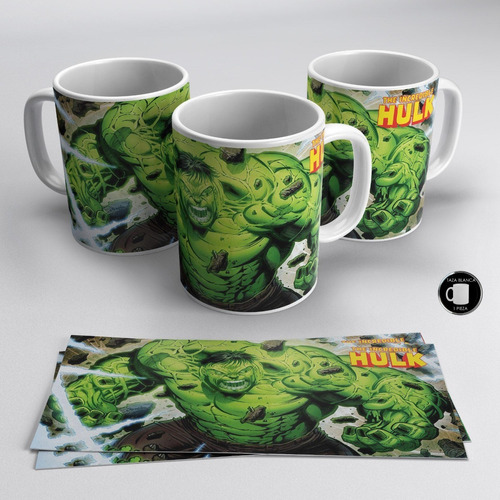 Taza Blanca 11 Oz / The Incredible Hulk , M02 (1 Pz)