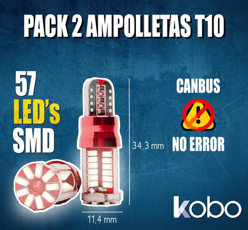 Kit Ampolletas Turbo Led Canbus H7 45.000lm Dakar Ir100