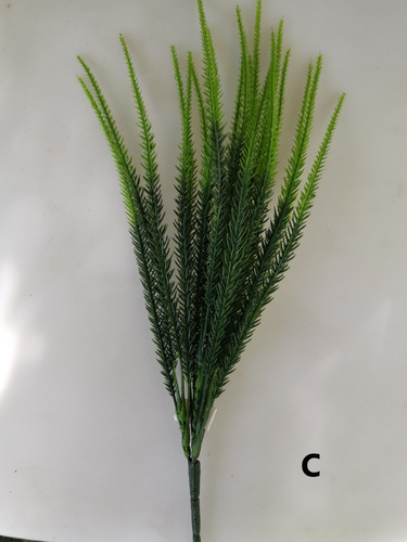 Maceta Minimalista Plástico Con Planta Artificial Decorativa