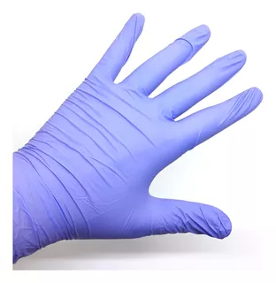 Guantes De Nitrilo Lila Morado Caja X 100und