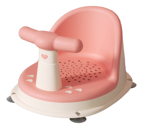 Silla De Bañera Infantil Rosa Para Bebés, Ajustable Y Ergonó