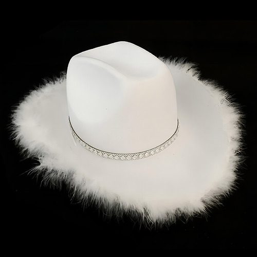 Sombrero de vaquera de 2 piezas para sombreros de vaquero S, color rosa