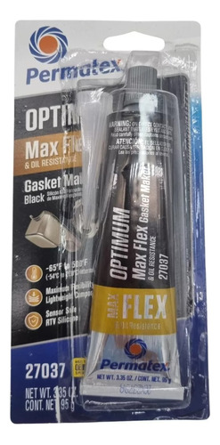 Silicon Permatex Optimum Black Max Flex Resistente Al Aceite