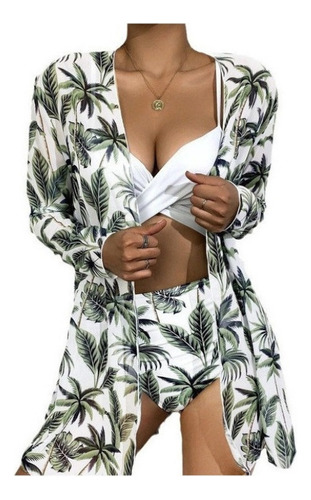 Traje De Baño De Bikini De Tres Piezas For Mujer