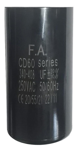 Capacitor De Arranque 340-408 Mf 250 Vac