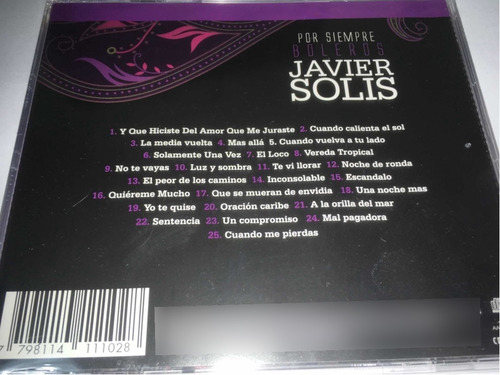 Javier Solís Por Siempre Boleros Cd Nuevo Original Cerrado