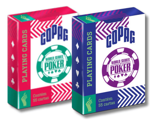 Kit De Baraja De Póker Wsop Azul y Roja