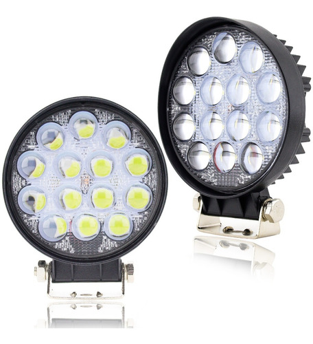 Par Farol Auxiliar Milha Led 18w 200 Metros 12v 24v Classe A