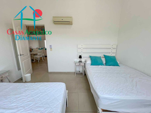 Cad Diamante Lakes Zafiro 316. Terraza Con Vista A Los Jardines Y Albercas