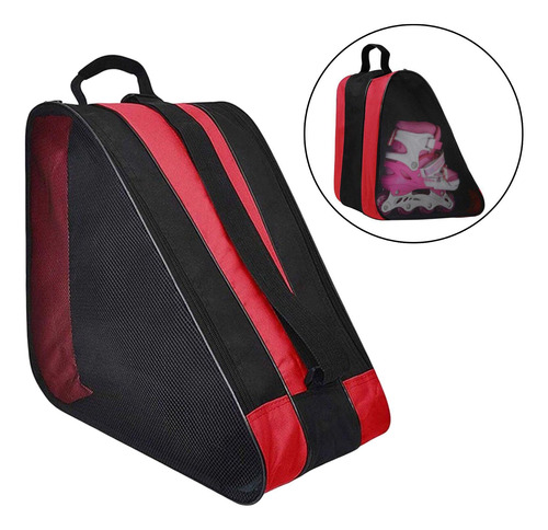 Bolsa De Patinaje Transpirable Correa Para El Hombro Rojo