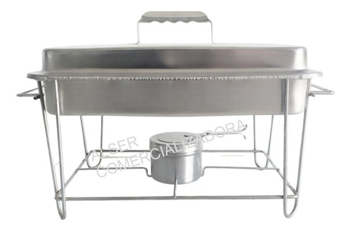 Chafer Buffet Buffetera Rectangular De Acero Inoxidable