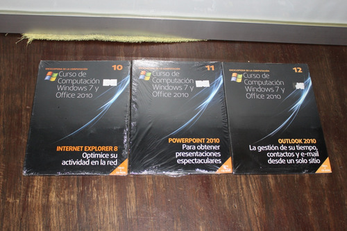 Curso De Computación Windows 7- Office 2010,con 12 Cd Y Guia (Usado)