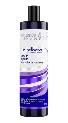 Shampoo Matizador Azul Para El Cabello In Bellezza 300gr