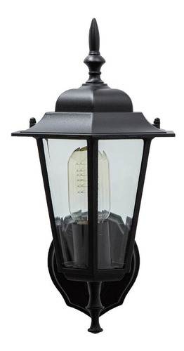 Farol De Pared Lumimexico W9009-2 Negro E27 60w 1 Luz